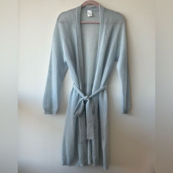 MaxMara Leisure Soft Blue Knitwear Wrap Cardigan in light blue - Picture 1 of 10